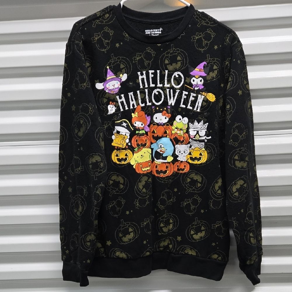 Sanrio Hello Kitty & Friends Happy Halloween Oversized Sweater - Size S